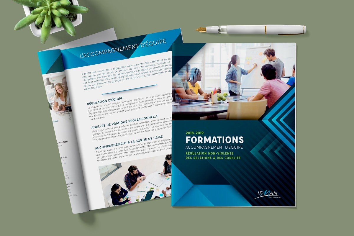 Couverture et extrait Brochure 16 pages pour formation 2019